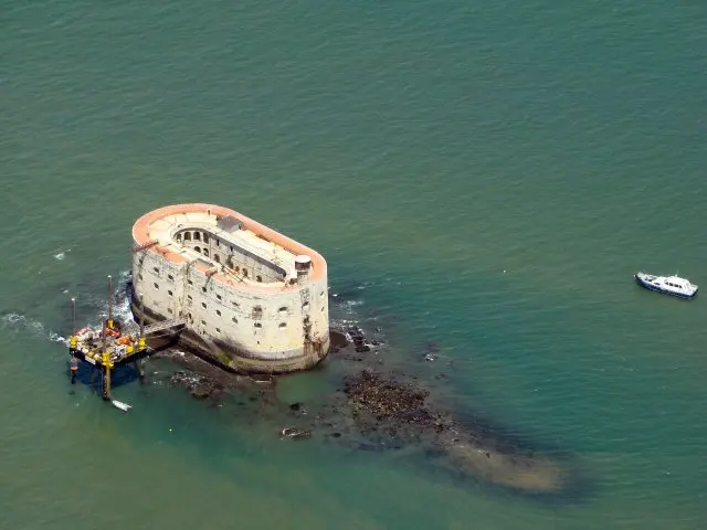 fort Boyard vue du ciel