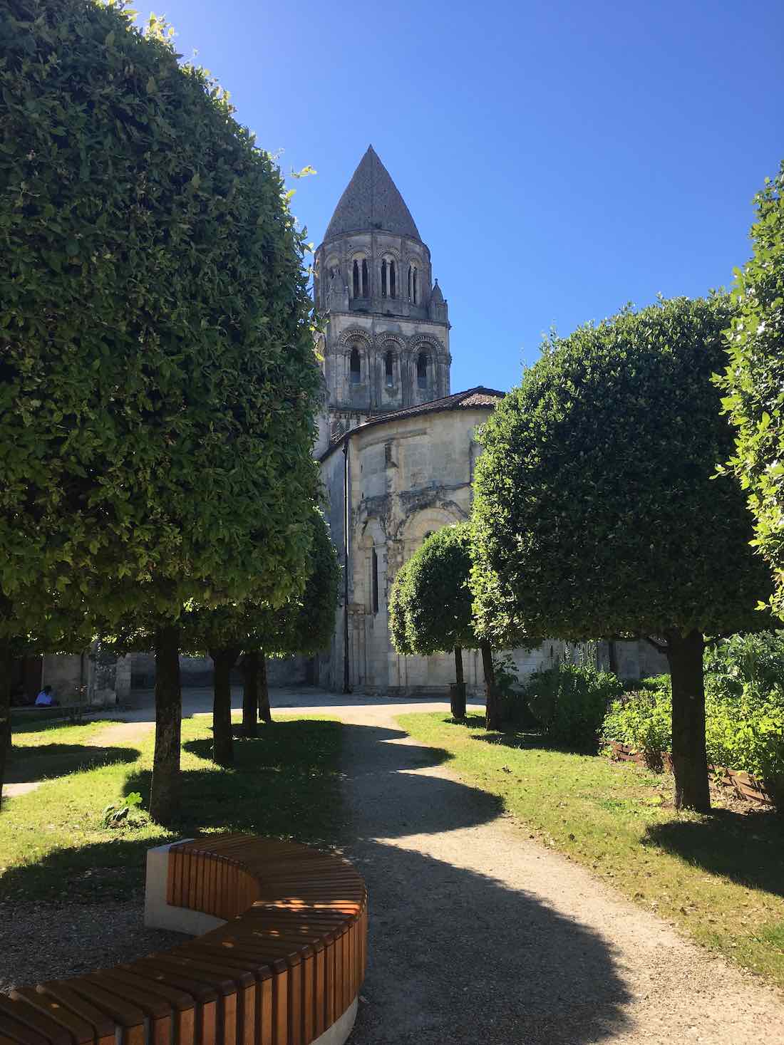 Les jardins de l'Abbaye aux dames à Saintes